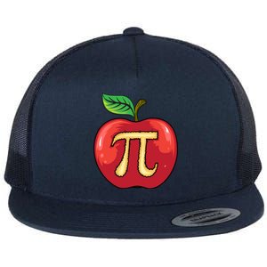 Apple Pie Pi Day Cute Mathematicians Funny Math Gift Cool Gift Flat Bill Trucker Hat