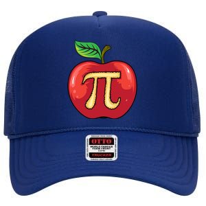 Apple Pie Pi Day Cute Mathematicians Funny Math Gift Cool Gift High Crown Mesh Back Trucker Hat