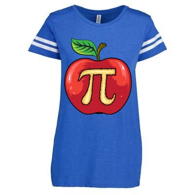 Apple Pie Pi Day Cute Mathematicians Funny Math Gift Cool Gift Enza Ladies Jersey Football T-Shirt