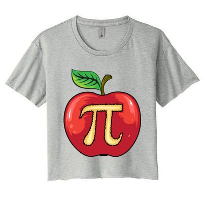 Apple Pie Pi Day Cute Mathematicians Funny Math Gift Cool Gift Women's Crop Top Tee