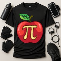Apple Pie Pi Day Cute Mathematicians Funny Math Gift Performance Shirt