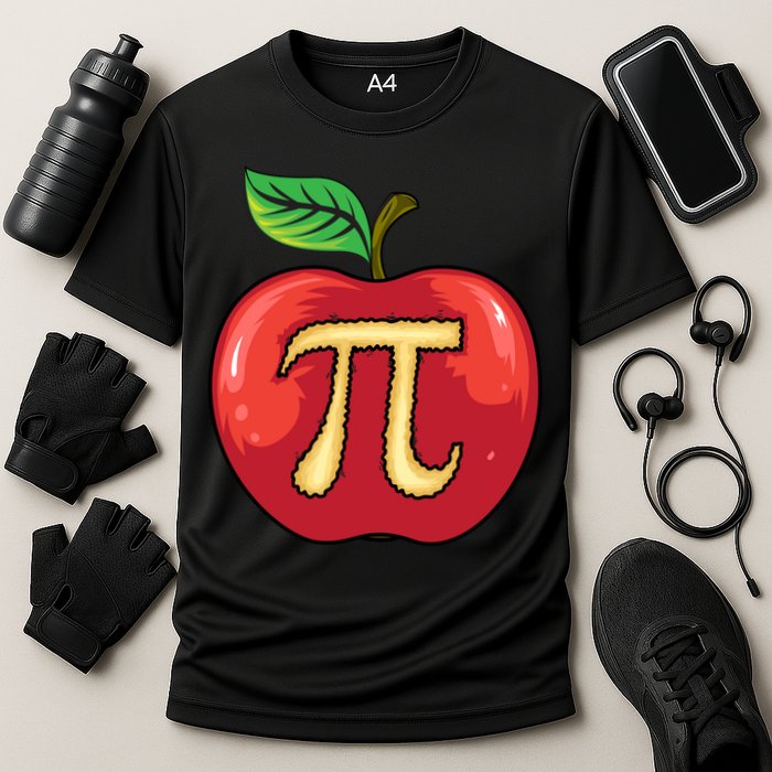 Apple Pie Pi Day Cute Mathematicians Funny Math Gift Performance Shirt