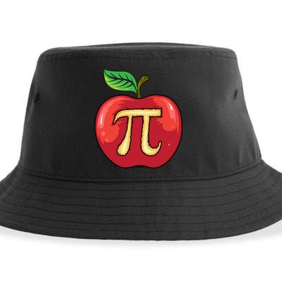 Apple Pie Pi Day Cute Mathematicians Funny Math Gift Sustainable Bucket Hat