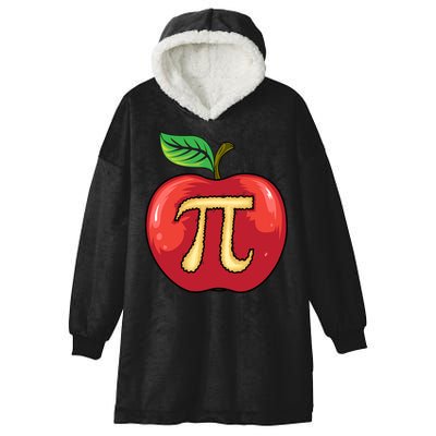 Apple Pie Pi Day Cute Mathematicians Funny Math Gift Hooded Wearable Blanket