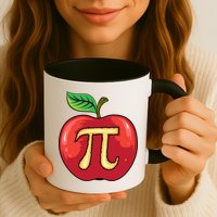 Apple Pie Pi Day Cute Mathematicians Funny Math Gift Mug