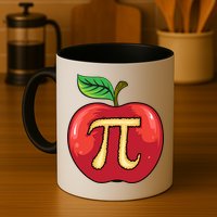 Apple Pie Pi Day Cute Mathematicians Funny Math Gift Mug