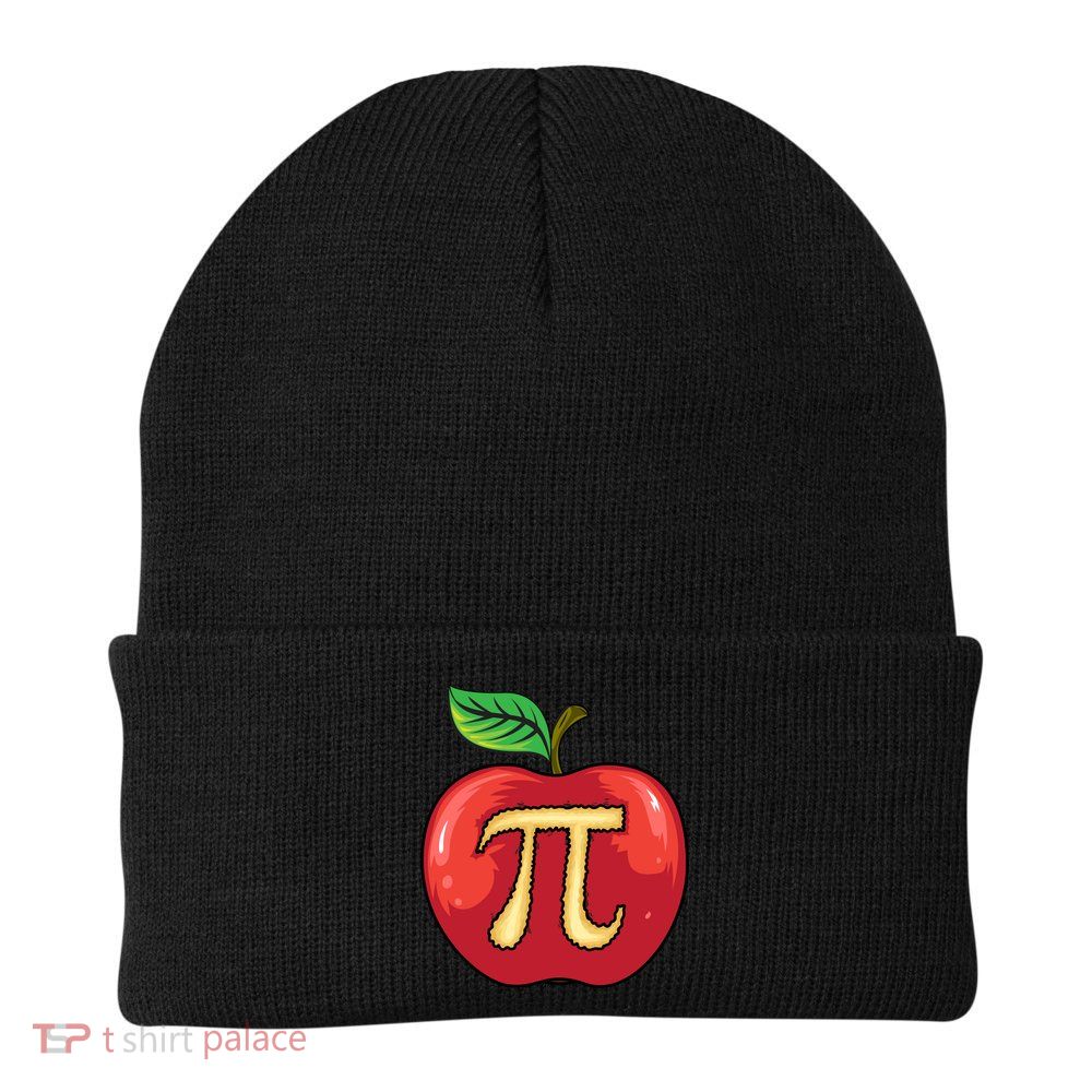 Apple Pie Pi Day Cute Mathematicians Funny Math Gift Beanie