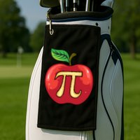 Apple Pie Pi Day Cute Mathematicians Funny Math Gift Golf Towel