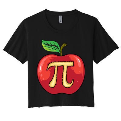 Apple Pie Pi Day Cute Mathematicians Funny Math Gift Crop Top