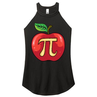 Apple Pie Pi Day Cute Mathematicians Funny Math Gift Women's Perfect Tri Rocker Tank