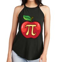 Apple Pie Pi Day Cute Mathematicians Funny Math Gift Women's Perfect Tri Rocker Tank