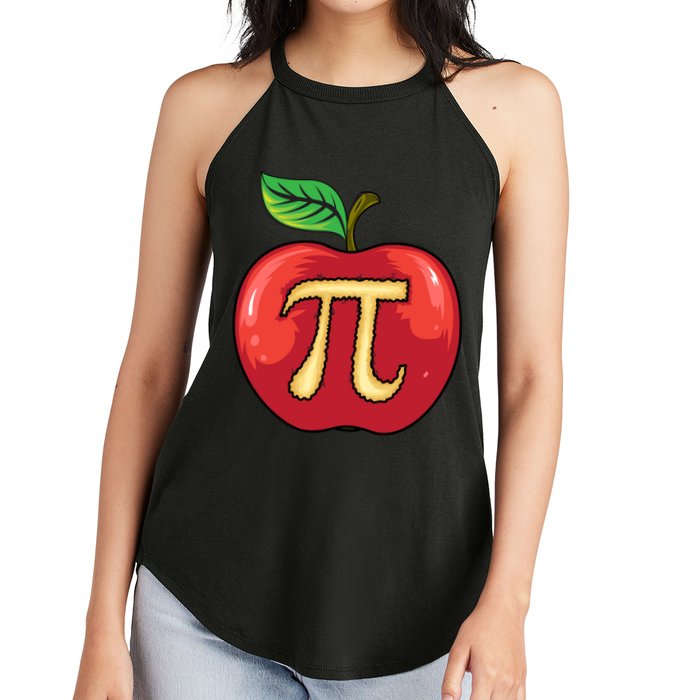 Apple Pie Pi Day Cute Mathematicians Funny Math Gift Women's Perfect Tri Rocker Tank