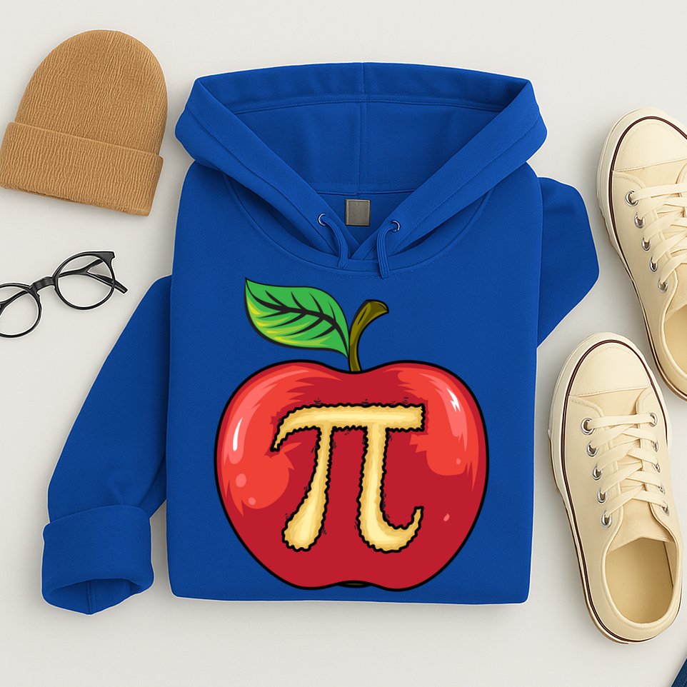 Apple Pie Pi Day Cute Mathematicians Funny Math Gift Hoodie