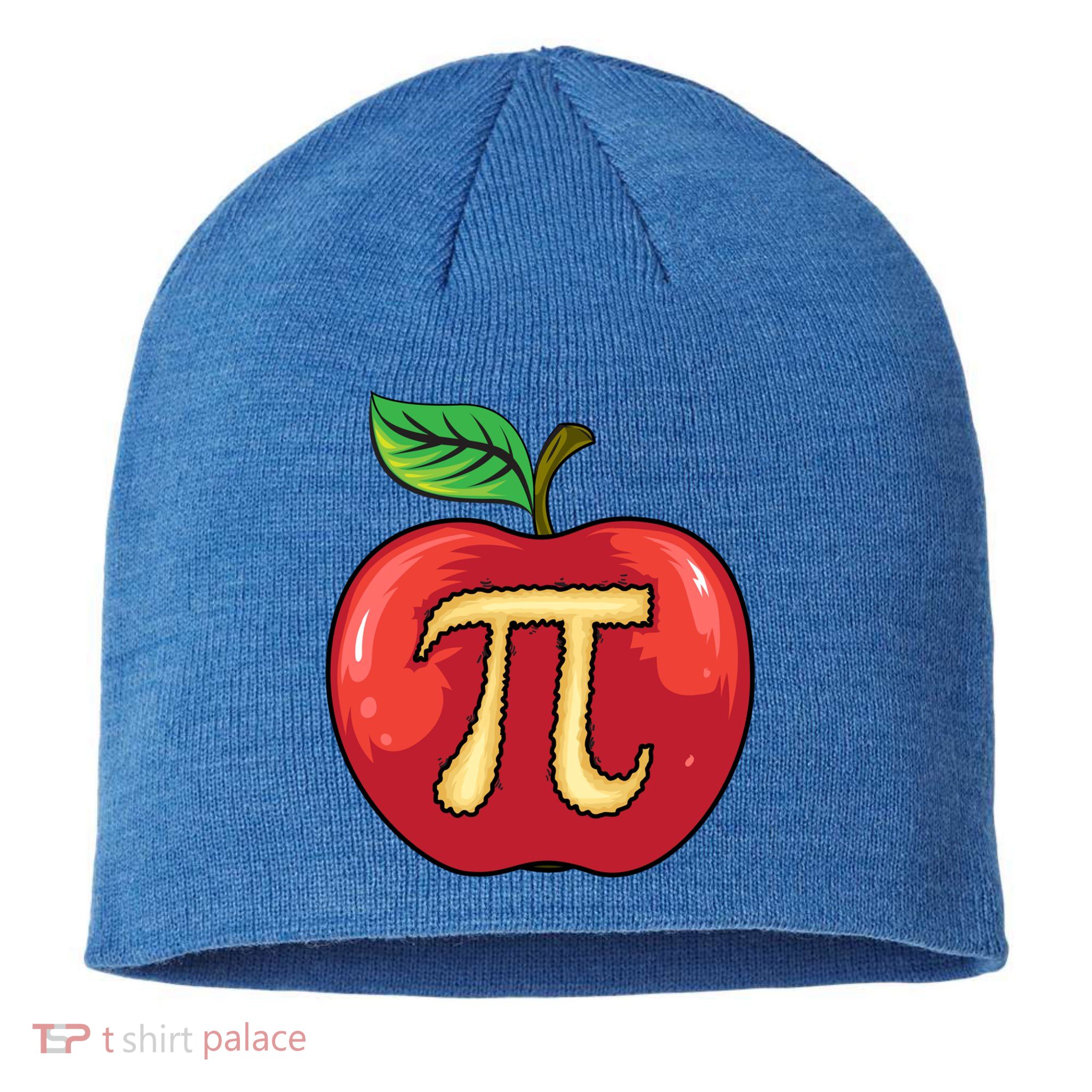 Apple Pie Pi Day Cute Mathematicians Funny Math Gift Sustainable Beanie