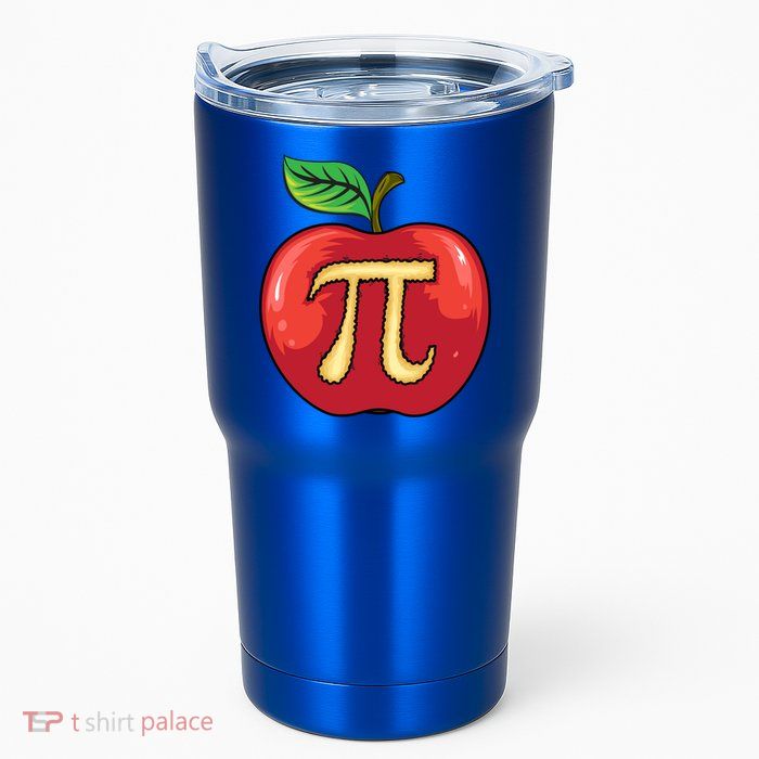 Apple Pie Pi Day Cute Mathematicians Funny Math Gift Tumbler
