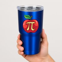 Apple Pie Pi Day Cute Mathematicians Funny Math Gift Tumbler