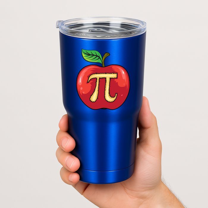 Apple Pie Pi Day Cute Mathematicians Funny Math Gift Tumbler