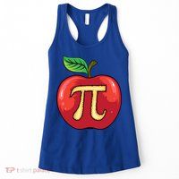 Apple Pie Pi Day Cute Mathematicians Funny Math Gift Womens Tank Top