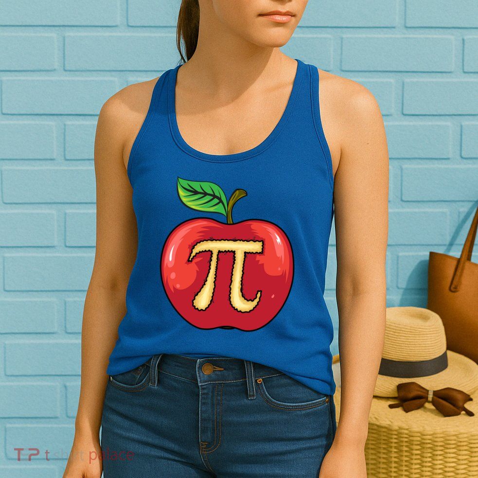 Apple Pie Pi Day Cute Mathematicians Funny Math Gift Womens Tank Top