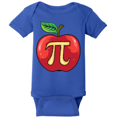 Apple Pie Pi Day Cute Mathematicians Funny Math Gift Baby Bodysuit