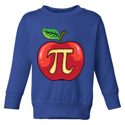 Apple Pie Pi Day Cute Mathematicians Funny Math Gift Toddler Sweatshirt