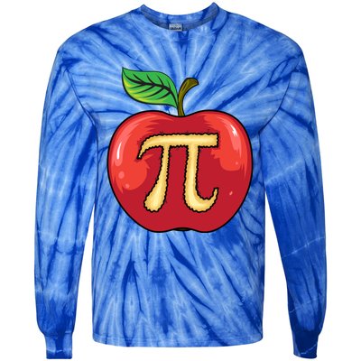 Apple Pie Pi Day Cute Mathematicians Funny Math Gift Tie-Dye Long Sleeve Shirt