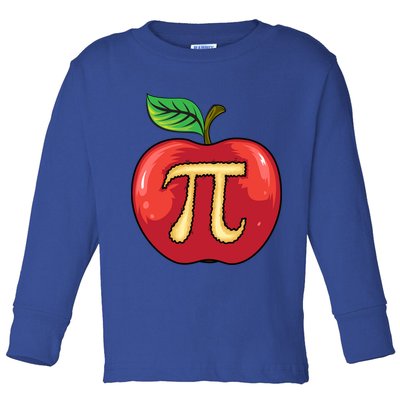 Apple Pie Pi Day Cute Mathematicians Funny Math Gift Toddler Long Sleeve Shirt