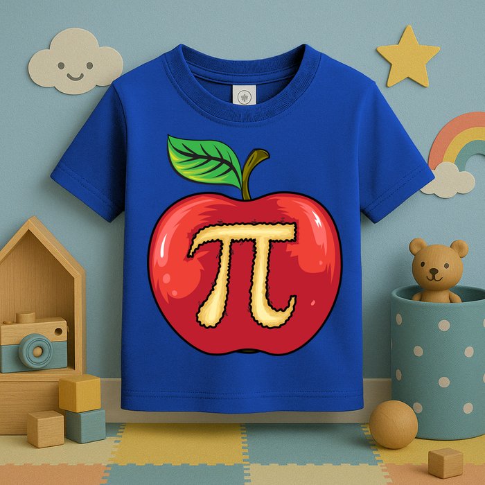Apple Pie Pi Day Cute Mathematicians Funny Math Gift Toddler T-Shirt