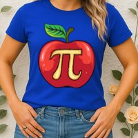 Apple Pie Pi Day Cute Mathematicians Funny Math Gift Womens T-Shirt
