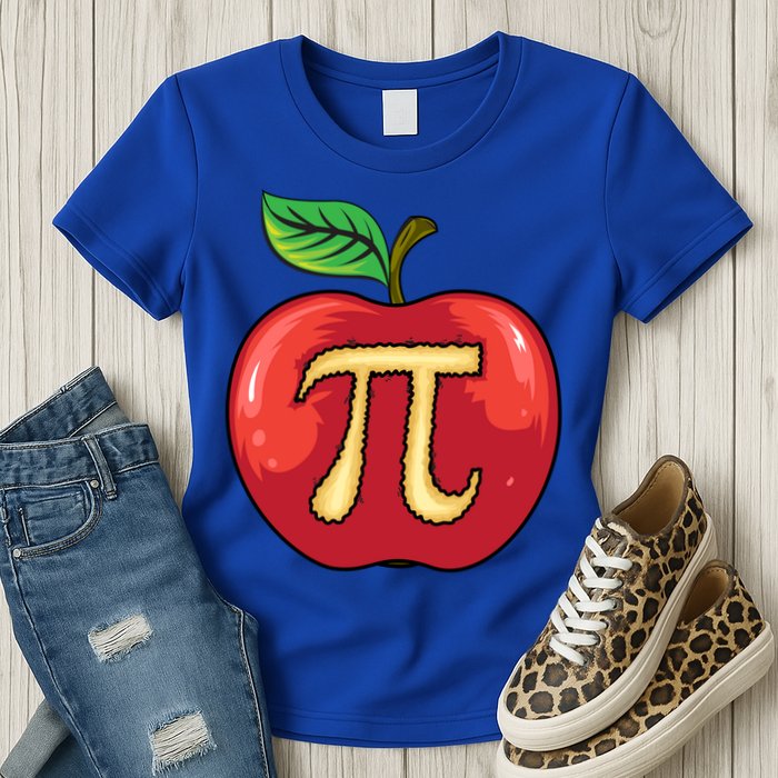 Apple Pie Pi Day Cute Mathematicians Funny Math Gift Womens T-Shirt