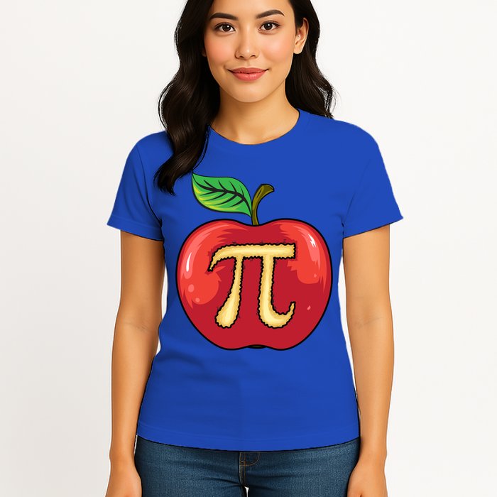 Apple Pie Pi Day Cute Mathematicians Funny Math Gift Womens T-Shirt