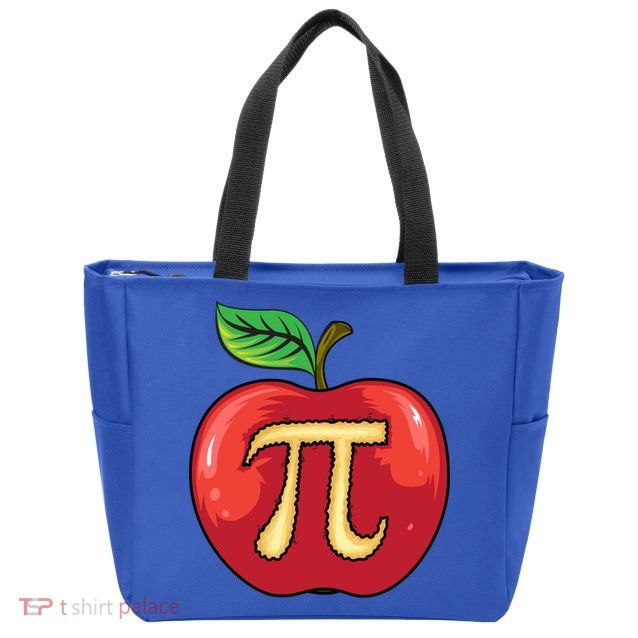 Apple Pie Pi Day Cute Mathematicians Funny Math Gift Zip Tote Bag