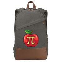 Apple Pie Pi Day Cute Mathematicians Funny Math Gift Cotton Canvas Backpack