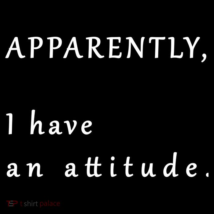 Apparently I Have An Attitude  Hoodie