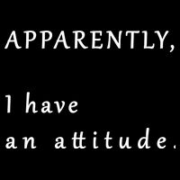 Apparently I Have An Attitude  Premium T-Shirt