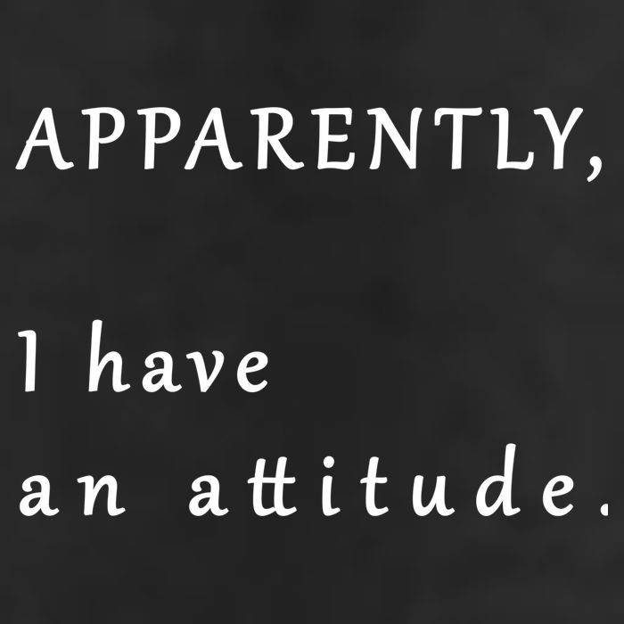 Apparently I Have An Attitude  Golf Towel