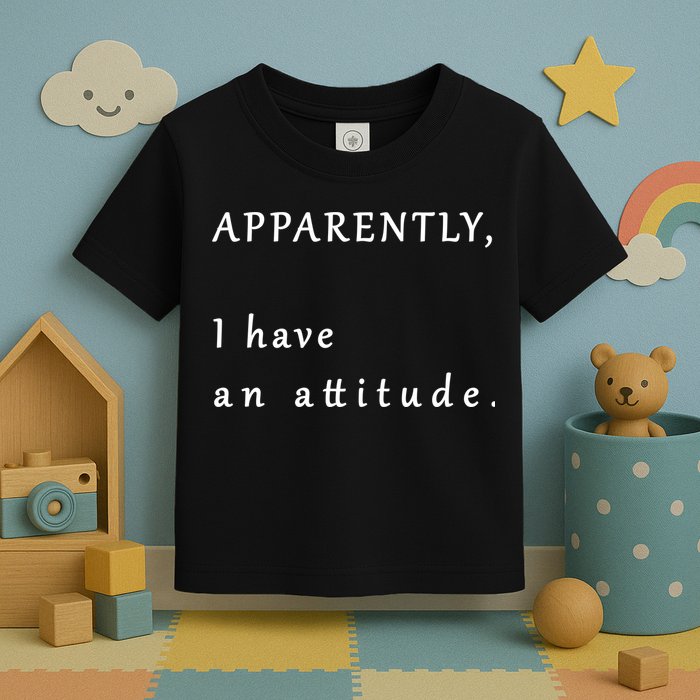 Apparently I Have An Attitude  Toddler T-Shirt