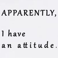 Apparently I Have An Attitude  Garment-Dyed Sweatshirt