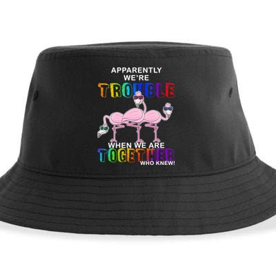 Apparently We're Trouble When We Are Together Sustainable Bucket Hat