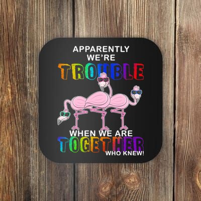 Apparently We're Trouble When We Are Together Coaster