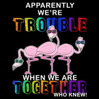 Apparently We're Trouble When We Are Together Mousepad