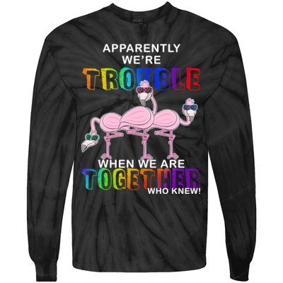 Apparently We're Trouble When We Are Together Tie-Dye Long Sleeve Shirt