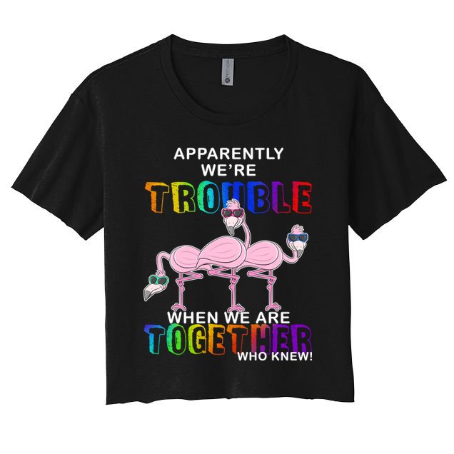 Apparently We're Trouble When We Are Together Crop Top