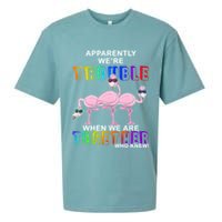 Apparently We're Trouble When We Are Together Sueded Cloud Jersey T-Shirt