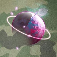 Apple Nebula Space Planet Legacy Tie Dye Trucker Hat