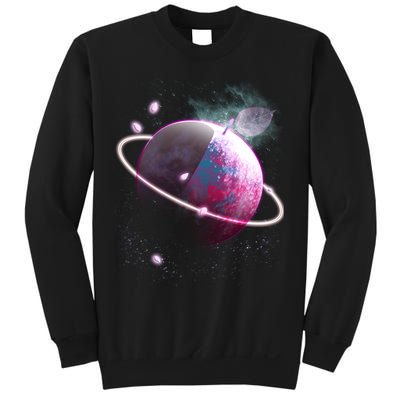 Apple Nebula Space Planet Sweatshirt