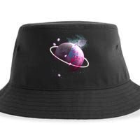 Apple Nebula Space Planet Sustainable Bucket Hat