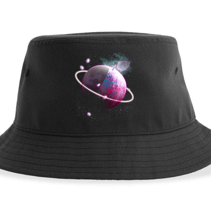 Apple Nebula Space Planet Sustainable Bucket Hat