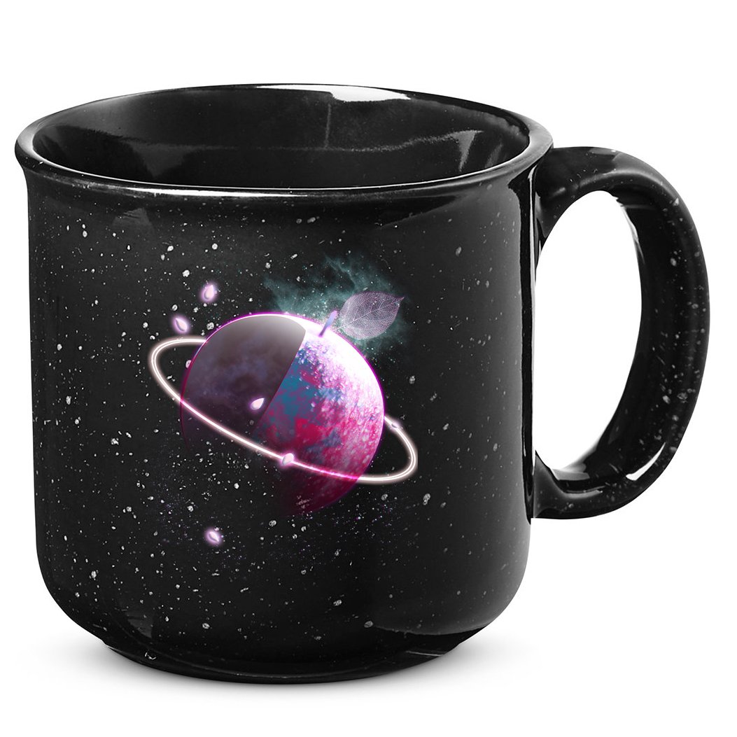 Apple Nebula Space Planet 15oz Campfire Ceramic Mug