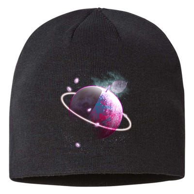 Apple Nebula Space Planet Sustainable Beanie